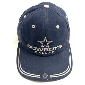 Vintage Dallas Cowboys Hat Cap Adjustable Blue Embroidered Star NFL
